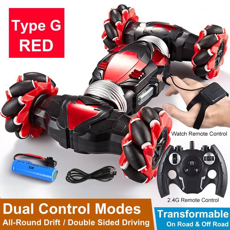 Kids 4WD Road Drift Gesture Induction RC Stunt Car with Music