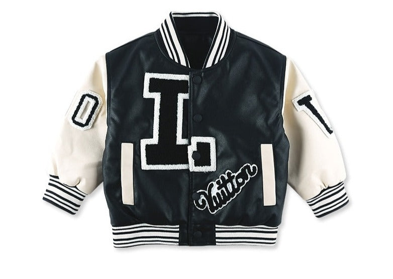 Children's Fashion Designer Style Letter Jackets, With Winter or Spring Inner Lining Options.