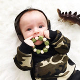 Baby Boys 2Pc Trendy Camouflage Hooded Sweatshirt and Pants Set