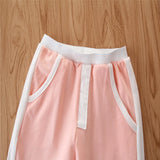 Baby Girls Sporty 3Pc Net Mid-Cropped Hoodie, Trendy Sports Top & Fashion Jogger Set.