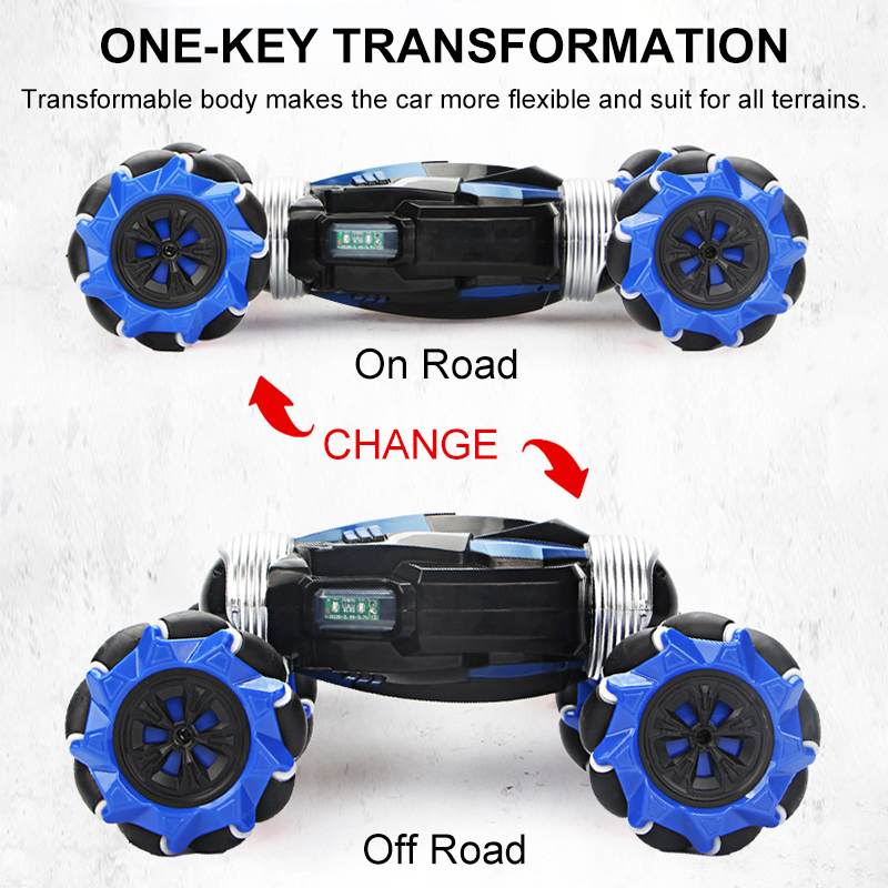 Kids 4WD Road Drift Gesture Induction RC Stunt Car with Music