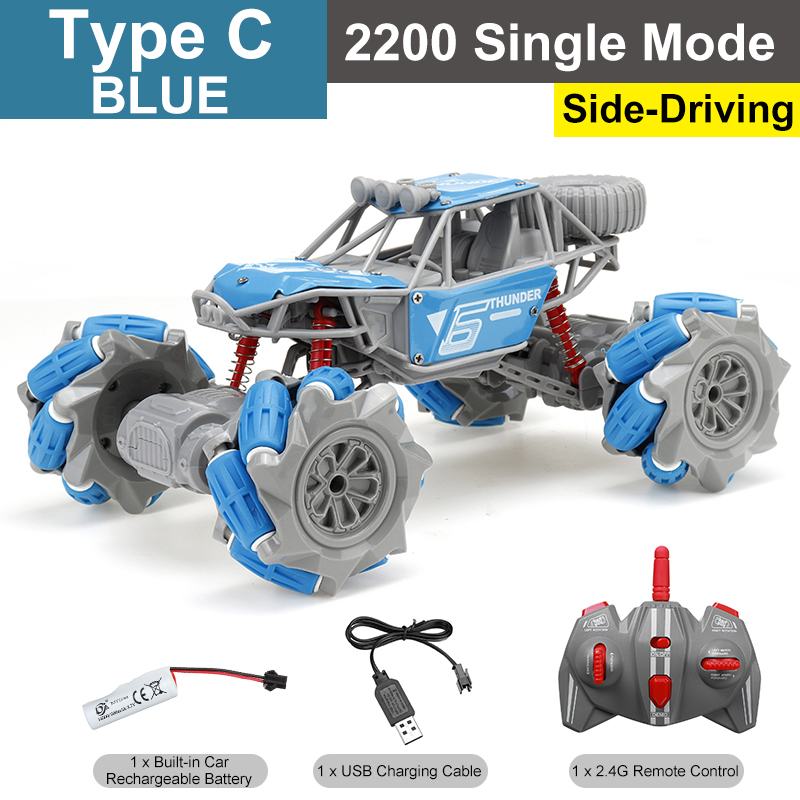 Kids 4WD Road Drift Gesture Induction RC Stunt Car with Music