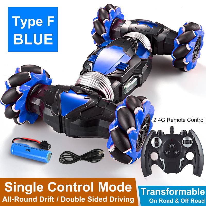 Kids 4WD Road Drift Gesture Induction RC Stunt Car with Music