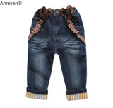 Baby Boys Stylish 3Pc Set. Long Sleeve Plaid Shirt, T-shirt & Jeans