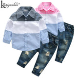 Toddler Boys 2Pc & 3Pc Sets. Choose from Stylish 2Pc Button Down Shirt & Stonewashed Jeans Sets, Or 3Pc Dressy and Elegant Semi-Formal Ensembles.