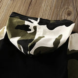 Baby Boys 2Pc Trendy Camouflage Hooded Sweatshirt and Pants Set
