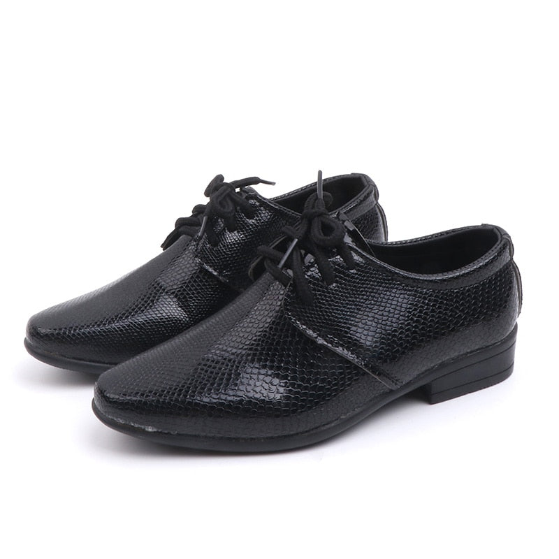 Boys Classy Soft Bottom Leather Dress Shoes