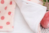 Baby Girls Adorable 2Pc Winter Plush Hooded Sweater Jacket and Soft Overalls Combo.