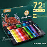 200/120/72/48 Colors For Young Artists. Professional Pastel Drawing Pencils with Cloth Bag