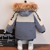 Boys Trendy Thick and Warm Fleece Lined Winter Coat With Fur Hood
