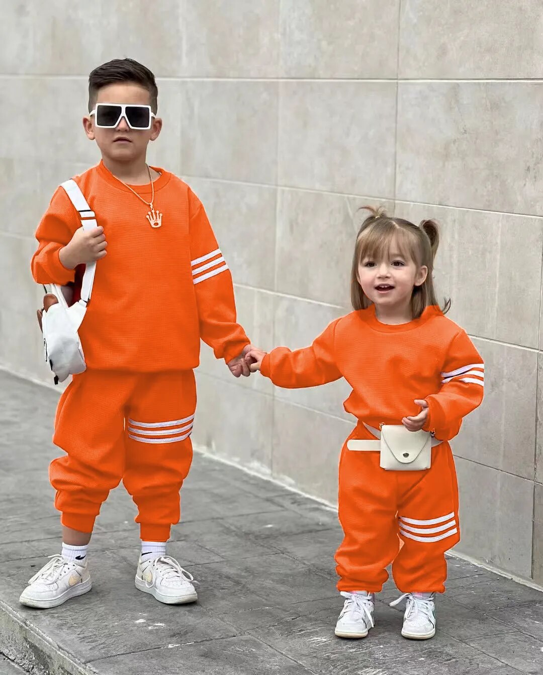 Kids 2Pc Stylish long sleeve Sweater and Jogger set