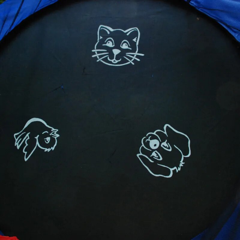 Skywalker 55-Inch Round Bounce-N-Learn Interactive Trampoline Mini Bouncer with Enclosure and Sound