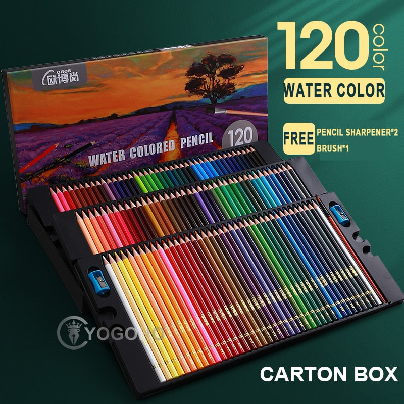 200/120/72/48 Colors For Young Artists. Professional Pastel Drawing Pencils with Cloth Bag
