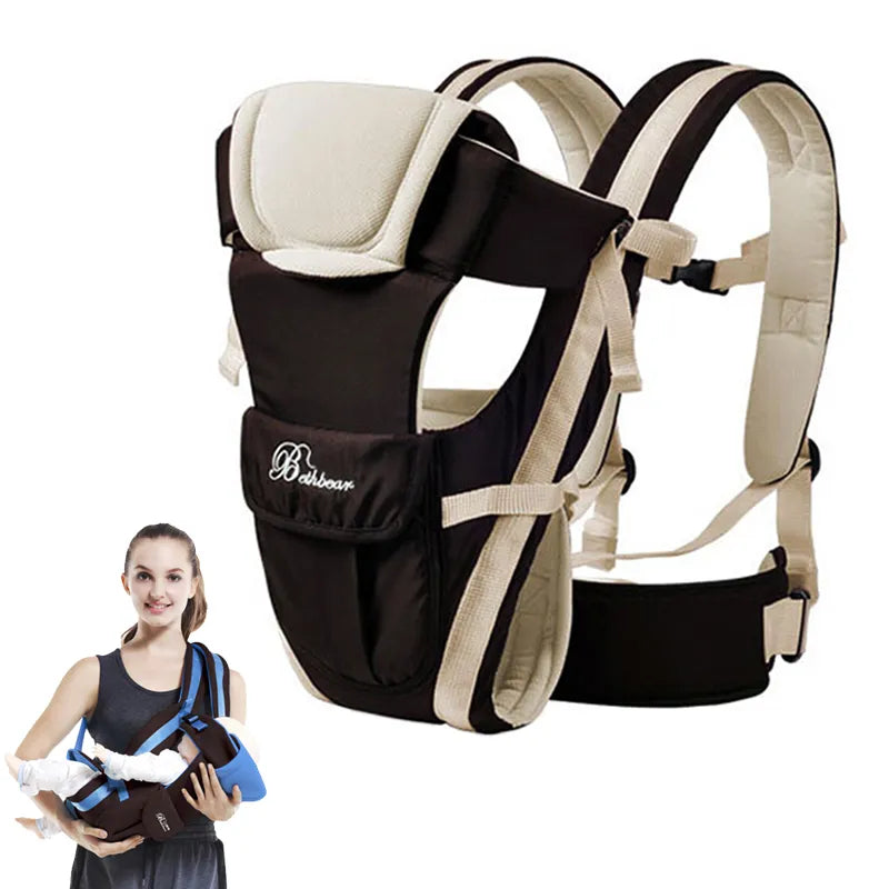 BethBear 4 in 1 Breathable & Comfortable Baby Carrier Backpack.