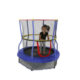 Skywalker 55-Inch Round Bounce-N-Learn Interactive Trampoline Mini Bouncer with Enclosure and Sound