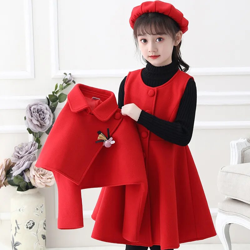 Girls Elegant and Chic Fashion Party Dresses. Choose From 3pc Classy Dress, Bolo Jacket and Hat Set. Or 2PC Chanel Style Bolo Jacket and Tulle Dress Set.