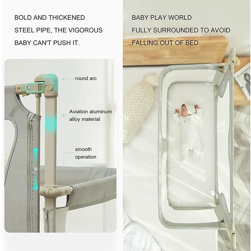 Simple and Lightweight Dual-use Comfortable Baby Companion Bedside Crib