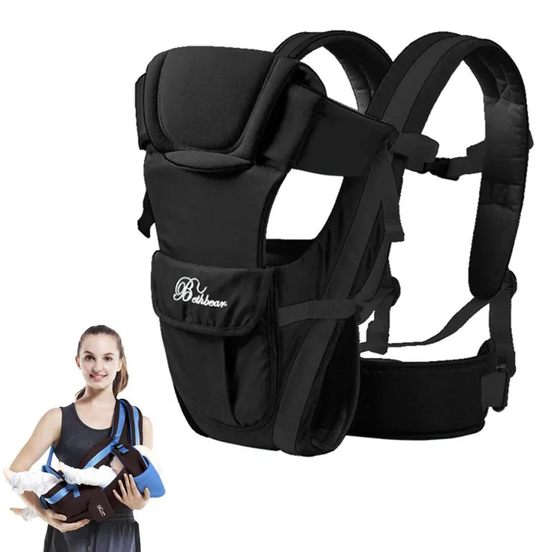 BethBear 4 in 1 Breathable & Comfortable Baby Carrier Backpack.