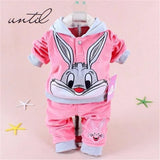 Babies 2Pc Adorable Cartoon Character Hoodie and Pant Set. Ages 6~24M