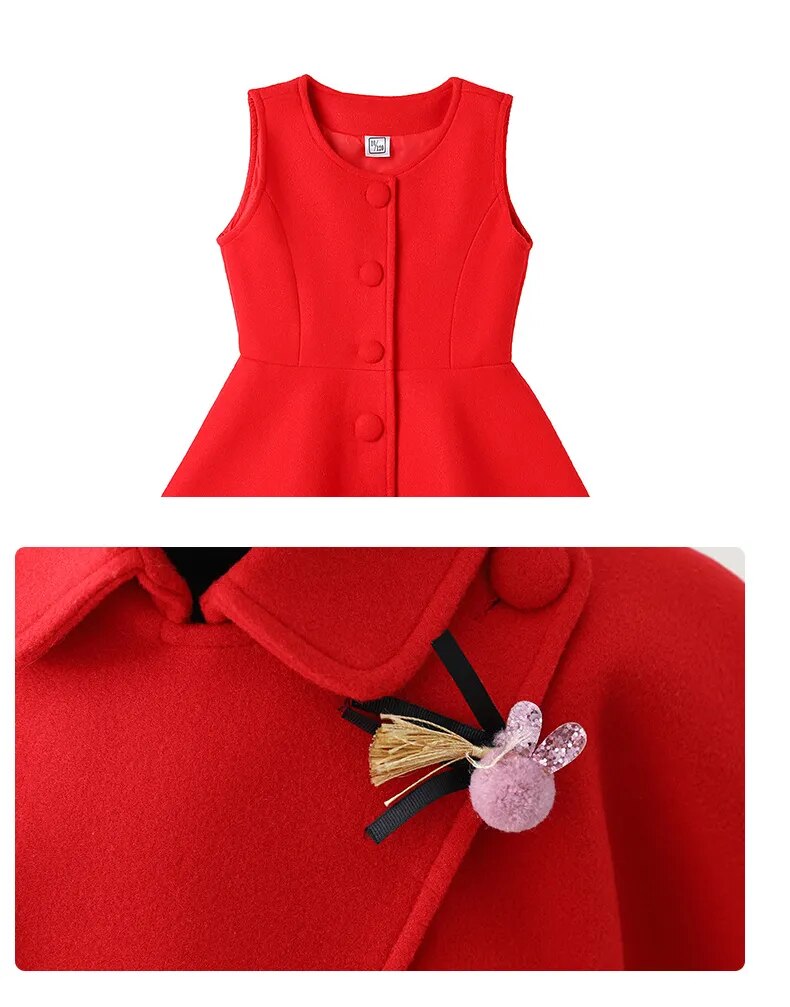 Girls Elegant and Chic Fashion Party Dresses. Choose From 3pc Classy Dress, Bolo Jacket and Hat Set. Or 2PC Chanel Style Bolo Jacket and Tulle Dress Set.