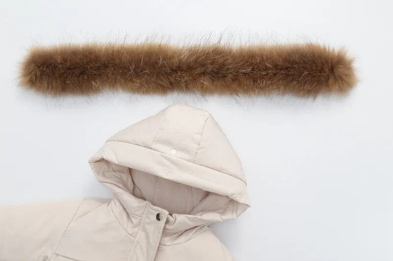 Kids 2Pc Warm Designer Style Snow Suit Sets With Detachable Fur. Ages 12M~4T