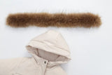Kids 2Pc Warm Designer Style Snow Suit Sets With Detachable Fur. Ages 12M~4T