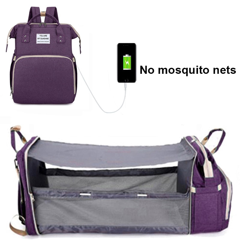 Baby 3 in 1 Napping/Changing & Diaper Bag Backpack