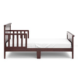 Toddler's First Big Kids Bed with Guardrails and Modern Design