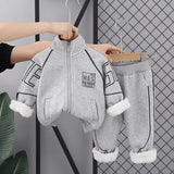 Kids 2Pc Fleece Lined, Thick and Warm Fashion Cotton Sweater and Pant Set.