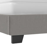 Reece Bed Frame With Channel Stitched Upholstered Headboard. Full, Queen & King Size.