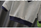 Baby Boys 2PC Little Gentleman Outfits. Long Sleeves Sweater-Shirt (Button Down Look Built In) and Trousers Set.
