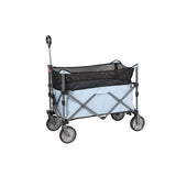 Ozark Trail, Adult Height Adjustable Quad Folding Wagon, Blue