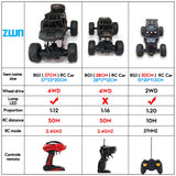 Boys Off-Road 4WD RC Truck With Led Lights 2.4G Radio Remote Control