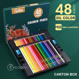 200/120/72/48 Colors For Young Artists. Professional Pastel Drawing Pencils with Cloth Bag