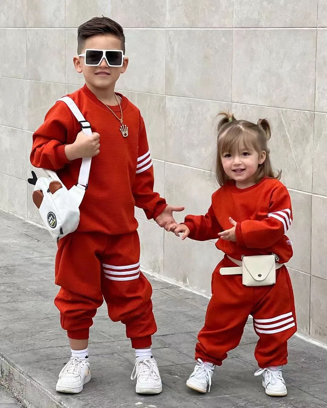 Kids 2Pc Stylish long sleeve Sweater and Jogger set