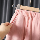Baby Girls Trendy 2Pc Long Sleeve Cotton Pullover & Elastic Waist Jogger Set.