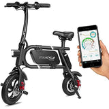 The Swagcycle Pro, Pedal-Free App-Enabled Folding Electric Bike with USB Port to Charge on The Go