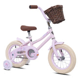 Toddler Girls 12-inch Bicycle With Removable Training Wheels and Basket