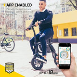 The Swagcycle Pro, Pedal-Free App-Enabled Folding Electric Bike with USB Port to Charge on The Go