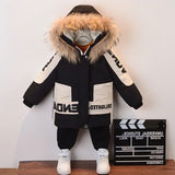 Boys Trendy Thick and Warm Fleece Lined Winter Coat With Fur Hood
