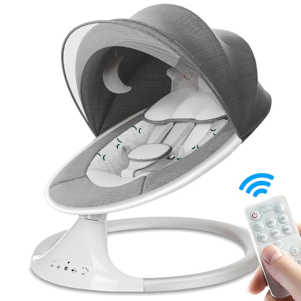 Electric Baby Swings with bluetooth Music Remote Control