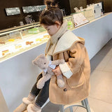 Baby Girls Warm & Chic, Long Hooded Winter Coat.