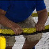 Skywalker 55-Inch Round Bounce-N-Learn Interactive Trampoline Mini Bouncer with Enclosure and Sound