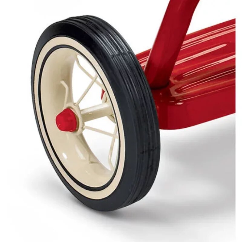 Toddlers' Classic Radio Flyer Tricycle with Chrome Handlebars, Streamers and Ringing Chrome Bell. Choose From Pink or Red.