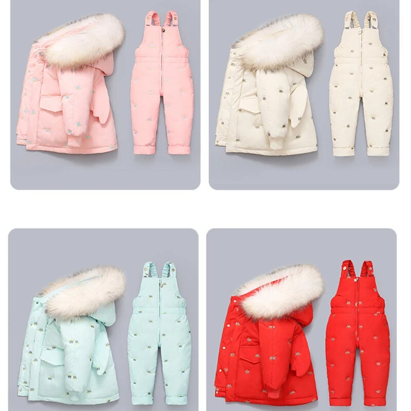 Kids 2Pc Coat & Snow Pants, Warm Winter Snow Suit Sets. (Various Styles Available)
