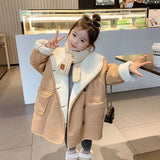 Baby Girls Warm & Chic, Long Hooded Winter Coat.