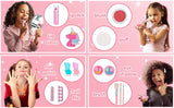 Q-DRAGON Makeup Kit for Little Girls with Unicorn Make up & Stickers