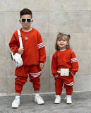 Kids 2Pc Stylish long sleeve Sweater and Jogger set