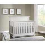 Baby 4-in-1 Convertible Crib, Graphite Gray, Wooden Crib or in a Weathered White finish