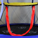 Skywalker 55-Inch Round Bounce-N-Learn Interactive Trampoline Mini Bouncer with Enclosure and Sound